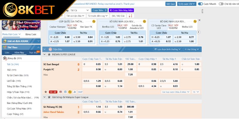 Đối tác cung cấp game thể thao uy tín tại 8KBET