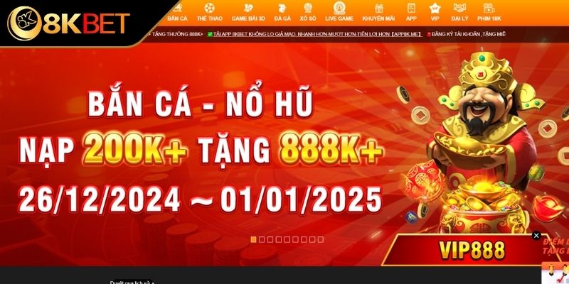 Truy cập vào trang web đăng nhập 8KBET