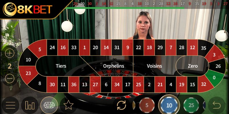 Ưu tiên bàn Roulette châu Âu